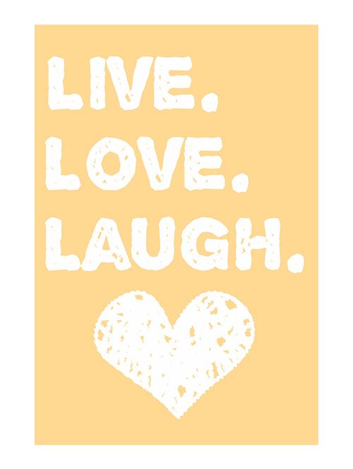 Rawpockets"Live Love Enough"Wall posters (PaperBoard,33cmX48cm) - 15732163 - Standard Image - 1