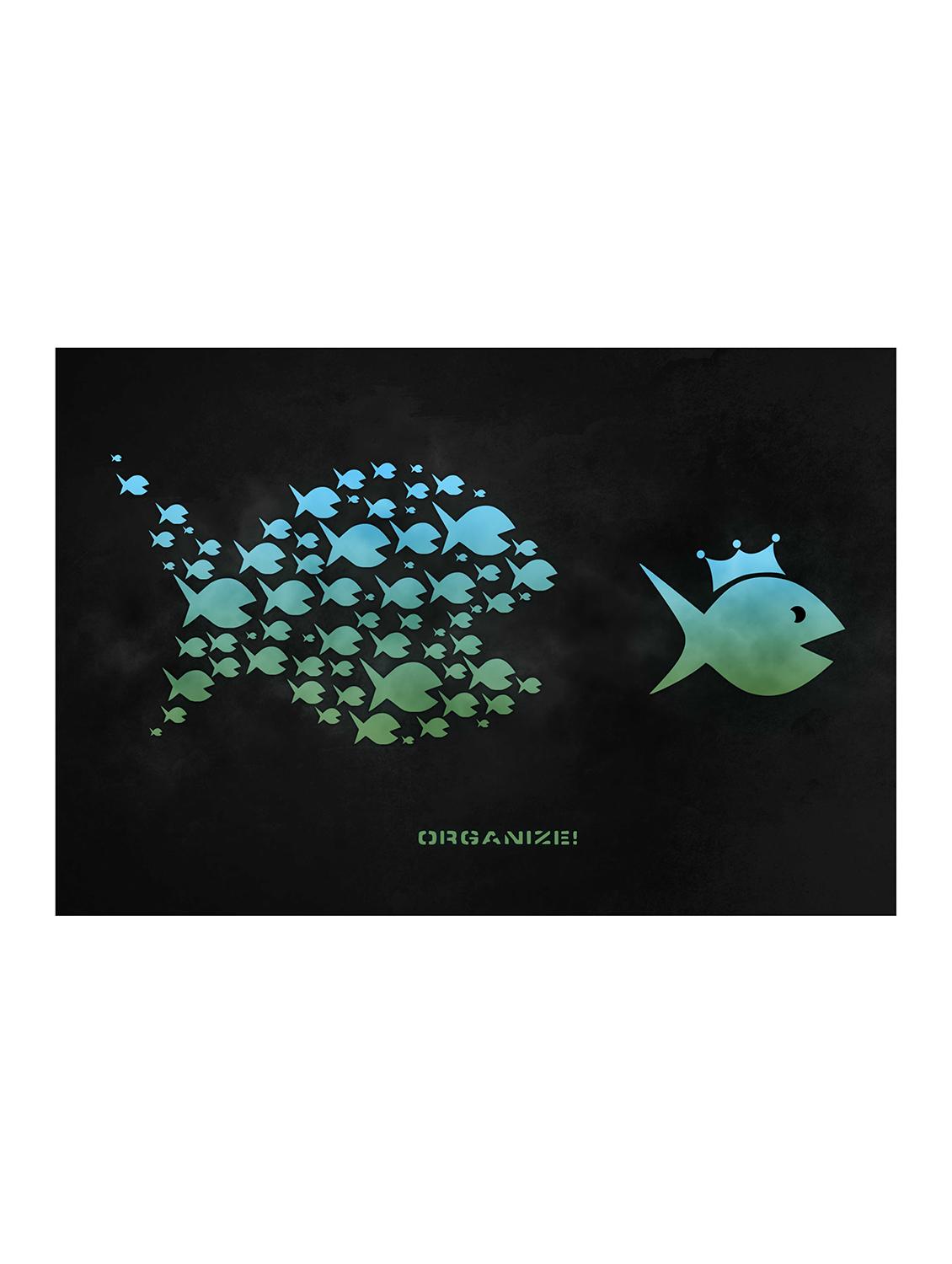 Rawpockets"Organize Fish"Wall posters (PaperBoard,33cmX48cm) - 15732177 - Zoom Image - 1