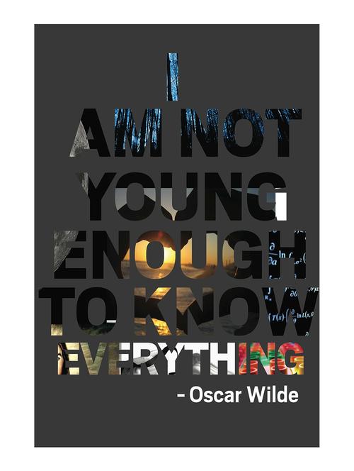 Rawpockets"Oscar Wilde Quote"Wall posters (PaperBoard,33cmX48cm) - 15732178 - Standard Image - 1