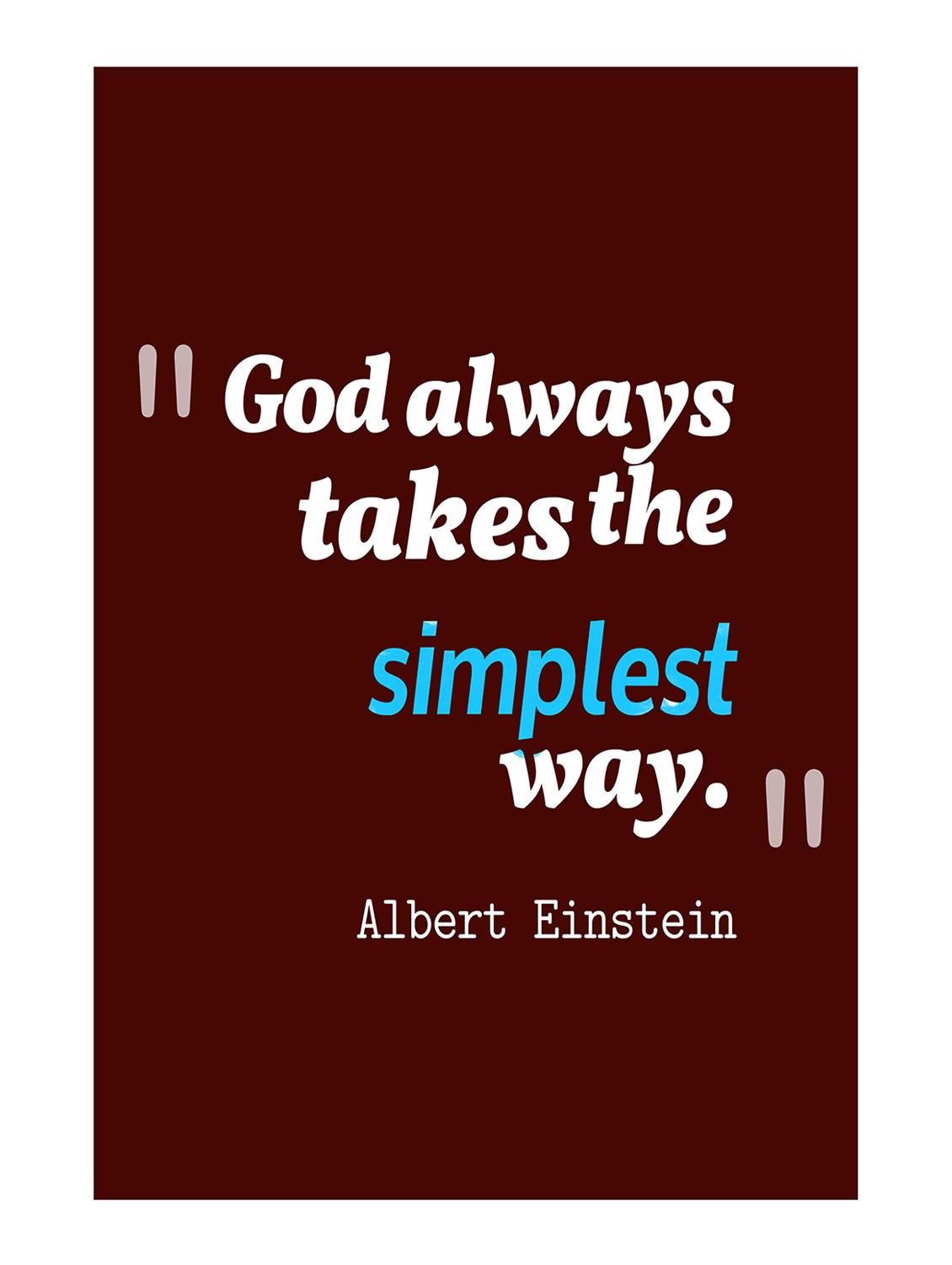 Rawpockets"Albert Einstein Quote"Wall posters (PaperBoard,33cmX48cm) - 15732220 - Zoom Image - 1