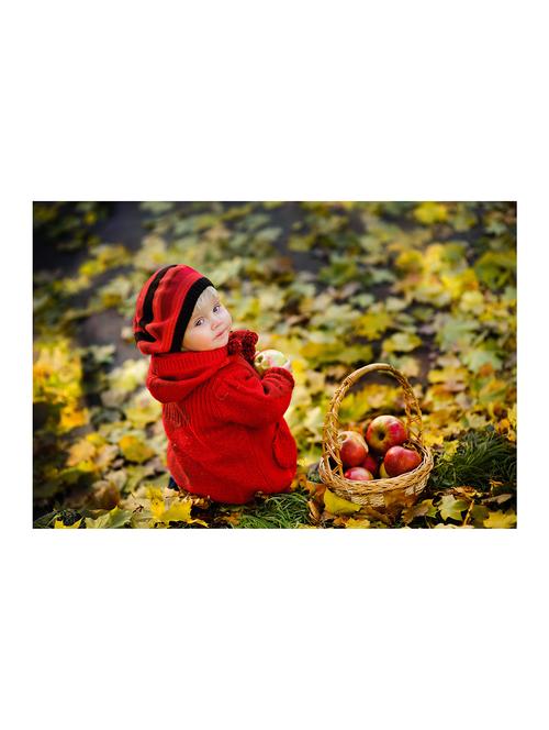 Rawpockets"Baby n Apple"Wall posters (PaperBoard,33cmX48cm) - 15732222 - Standard Image - 1