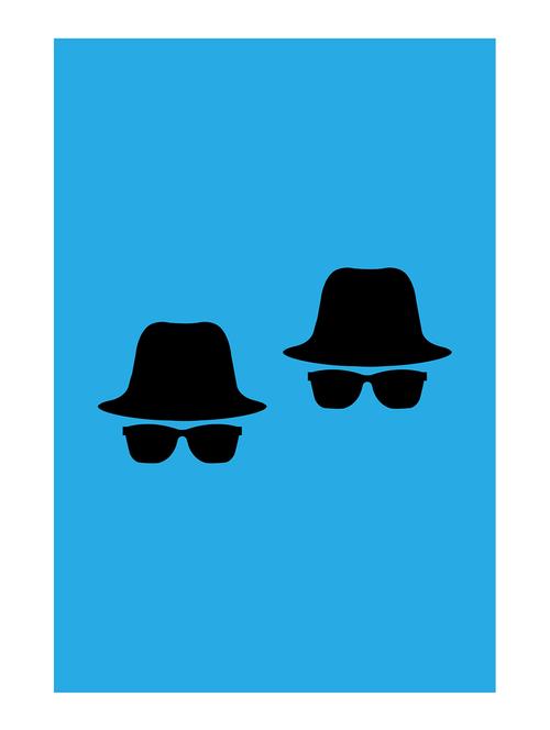 Rawpockets"Blues Brothers"Wall posters (PaperBoard,33cmX48cm) - 15732226 - Standard Image - 1
