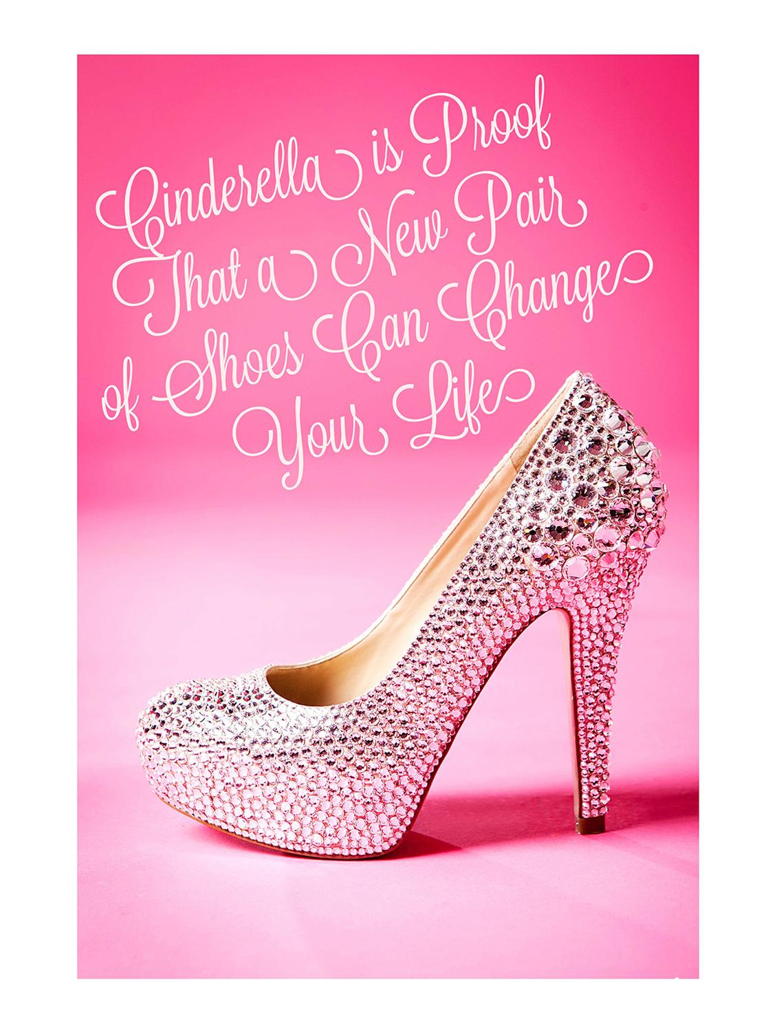 Rawpockets"Cindrella Shoe Quote"Wall posters (PaperBoard,33cmX48cm) - 15732232 - Zoom Image - 1