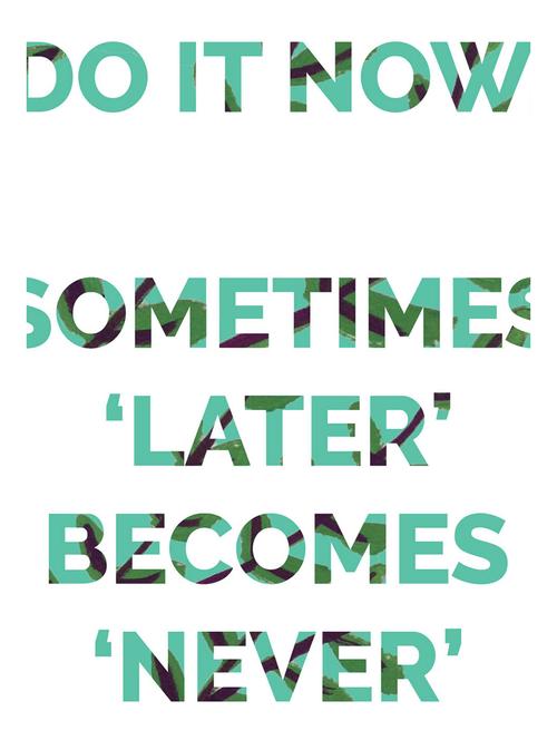Rawpockets"Do it Now"Wall posters (PaperBoard,33cmX48cm) - 15732235 - Standard Image - 1