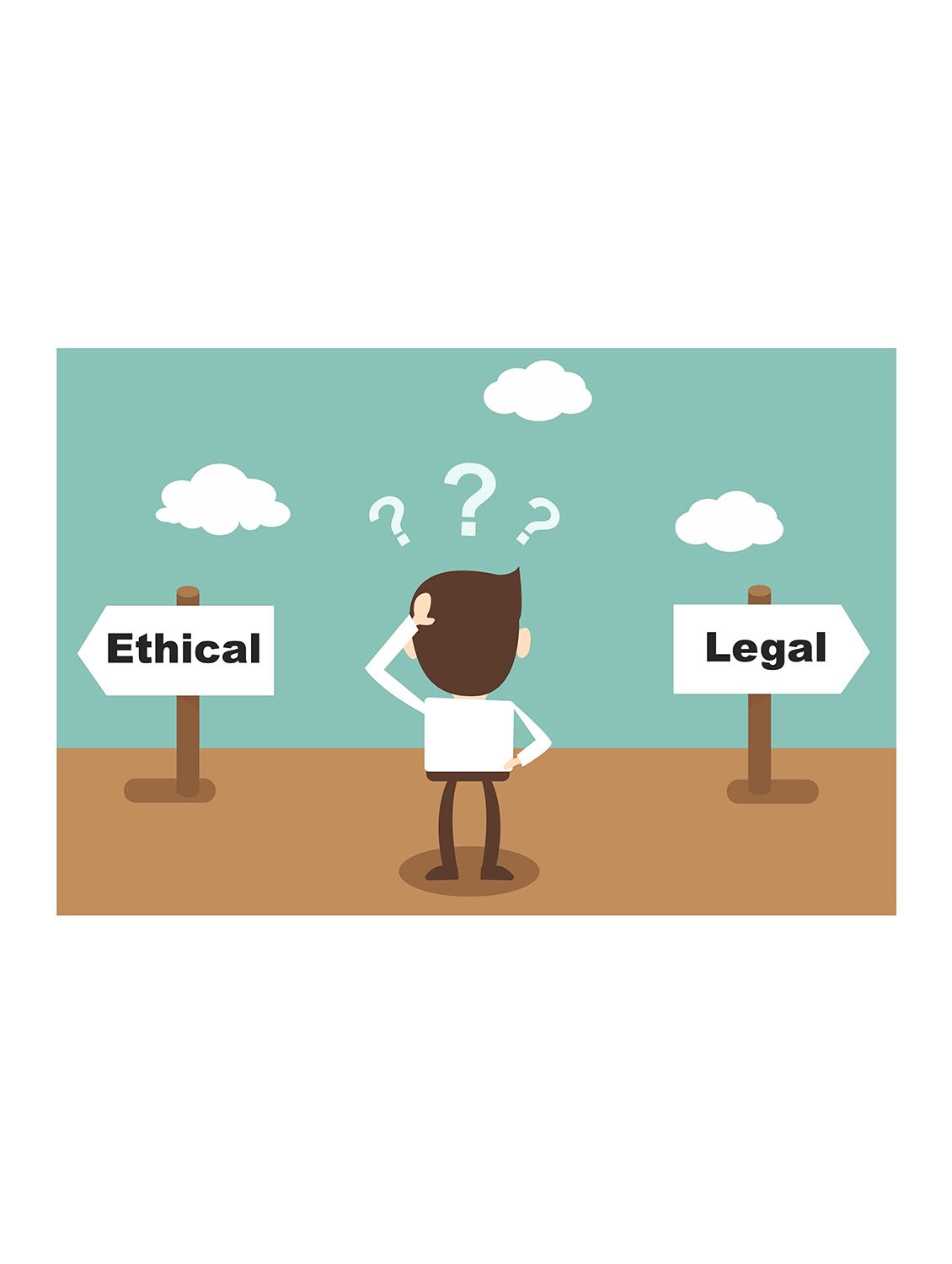 Rawpockets"Ethical Vs Legal Dilemma"Wall posters (PaperBoard,33cmX48cm) - 15732239 - Zoom Image - 1