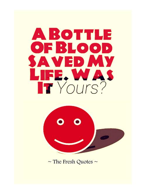 Rawpockets"Fresh Quotes - Blood"Wall posters (PaperBoard,33cmX48cm) - 15732243 - Standard Image - 1