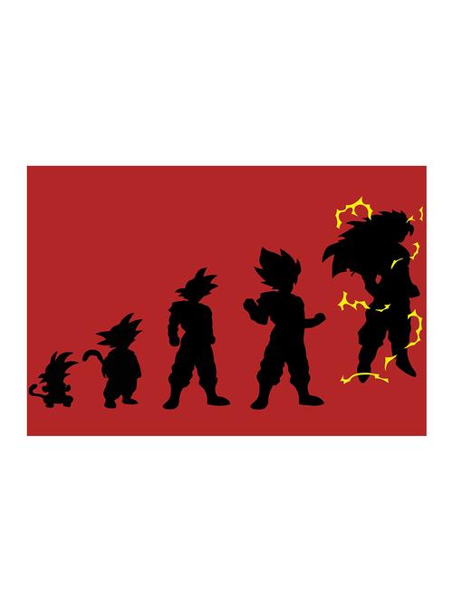 Rawpockets"Goku Evolution"Wall posters (PaperBoard,33cmX48cm) - 15732247 - Standard Image - 1