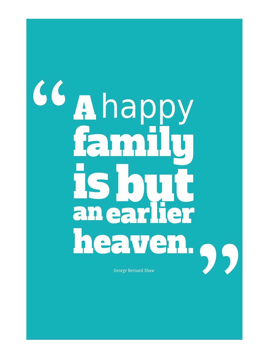 Rawpockets"Happy Family Quote"Wall posters (PaperBoard,33cmX48cm) - 15732251 - Zoom Image - 1