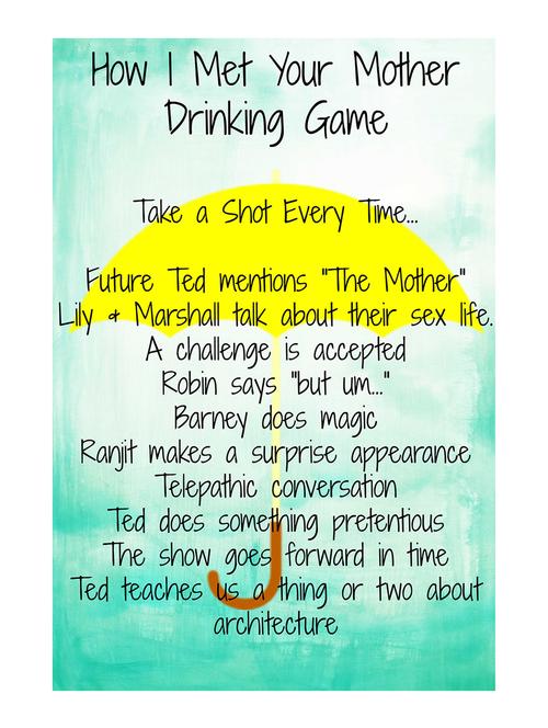 Rawpockets"HIMYM Drinking Game"Wall posters (PaperBoard,33cmX48cm) - 15732255 - Standard Image - 1