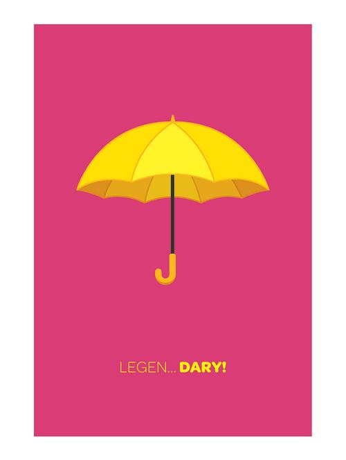 Rawpockets"HIMYM Legendary Umbrella"Wall posters (PaperBoard,33cmX48cm) - 15732257 - Standard Image - 1