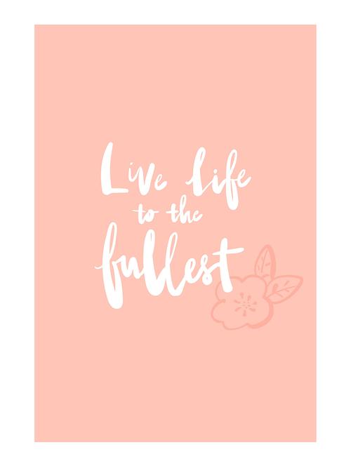 Rawpockets"Live Life"Wall posters (PaperBoard,33cmX48cm) - 15732266 - Standard Image - 1