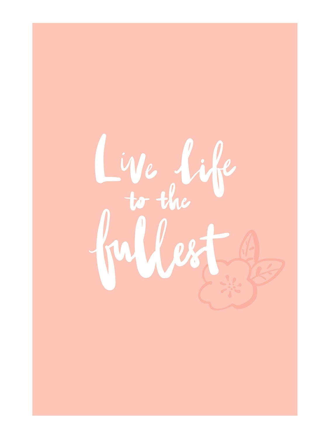 Rawpockets"Live Life"Wall posters (PaperBoard,33cmX48cm) - 15732266 - Zoom Image - 1