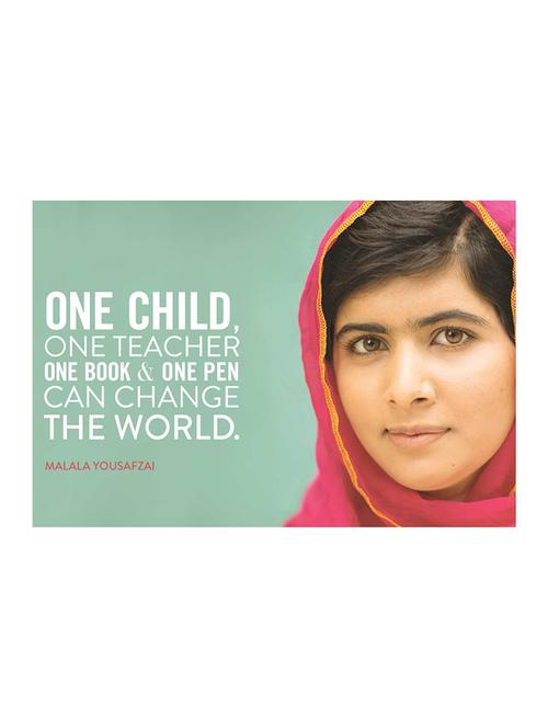 Rawpockets"Malala Saying"Wall posters (PaperBoard,33cmX48cm) - 15732269 - Standard Image - 1