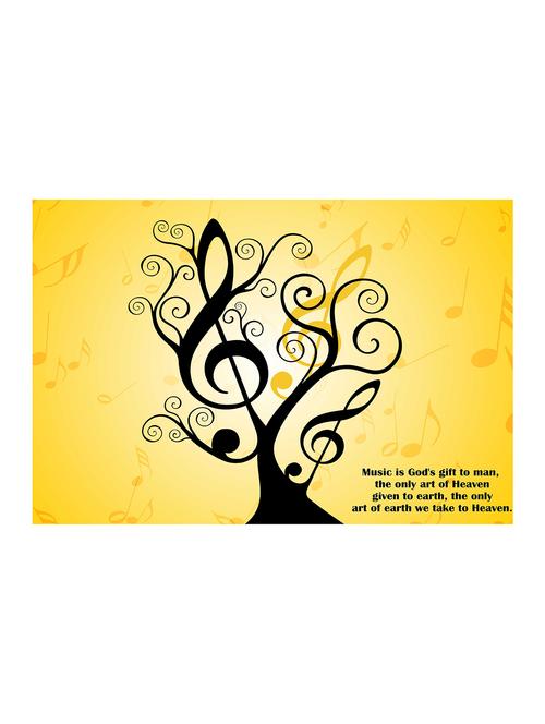 Rawpockets"Music is God's Gift"Wall posters (PaperBoard,33cmX48cm) - 15732274 - Standard Image - 1