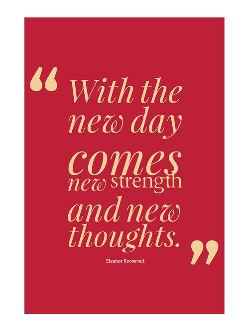 Rawpockets"New Day New Strength"Wall posters (PaperBoard,33cmX48cm) - 15732277 - Standard Image - 1