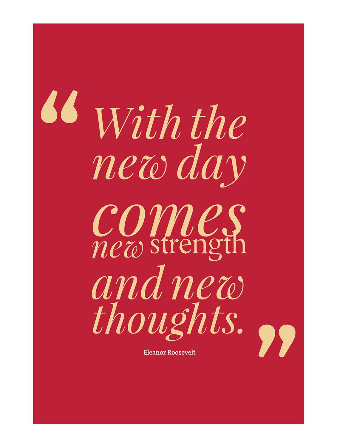 Rawpockets"New Day New Strength"Wall posters (PaperBoard,33cmX48cm) - 15732277 - Zoom Image - 1