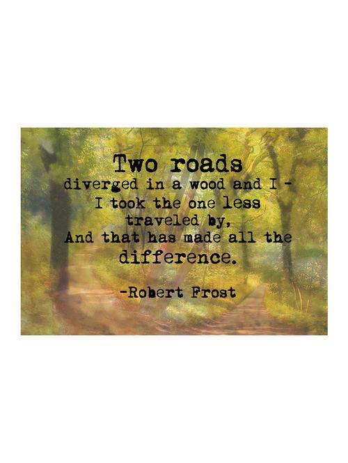 Rawpockets"One Less Travelled"Wall posters (PaperBoard,33cmX48cm) - 15732278 - Standard Image - 1