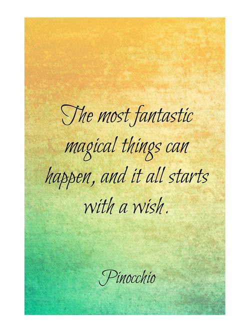 Rawpockets"Pinnochio Quote"Wall posters (PaperBoard,33cmX48cm) - 15732285 - Standard Image - 1