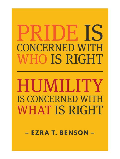Rawpockets"Pride & Humility"Wall posters (PaperBoard,33cmX48cm) - 15732286 - Standard Image - 1
