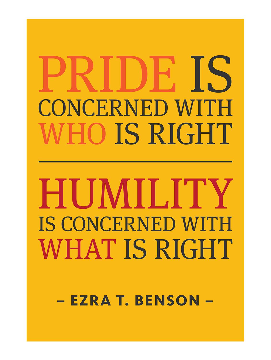 Rawpockets"Pride & Humility"Wall posters (PaperBoard,33cmX48cm) - 15732286 - Zoom Image - 1