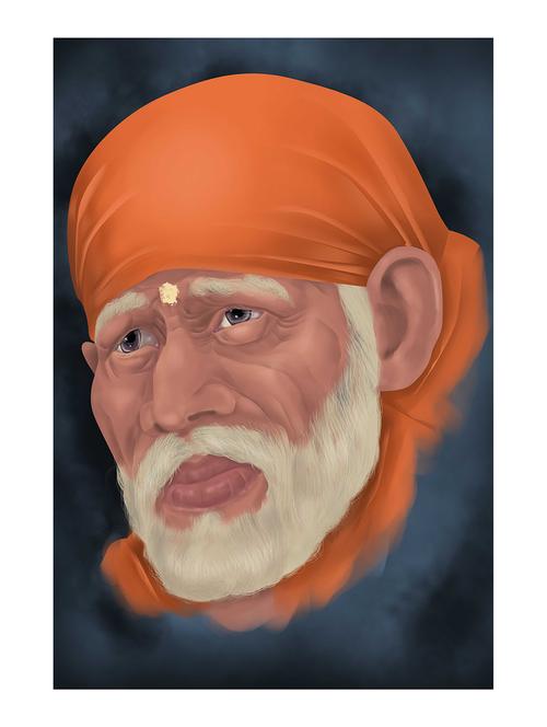 Rawpockets"Sai Baba Art"Wall posters (PaperBoard,33cmX48cm) - 15732288 - Standard Image - 1