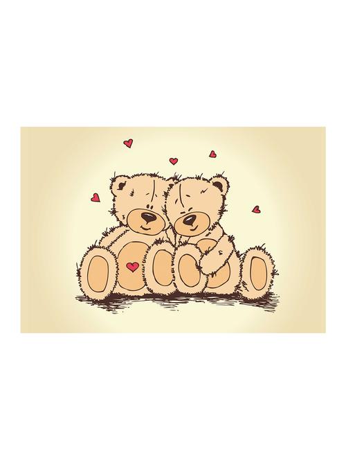 Rawpockets"Teddy Bear Love"Wall posters (PaperBoard,33cmX48cm) - 15732299 - Standard Image - 1