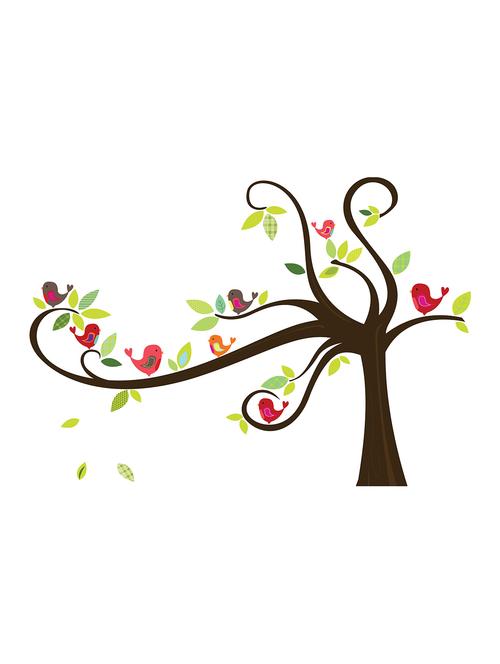 Rawpockets"Tree n Bird"Wall posters (PaperBoard,33cmX48cm) - 15732305 - Standard Image - 1