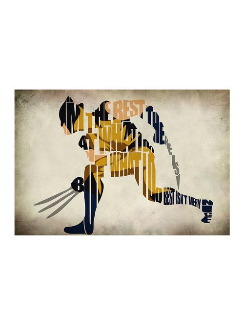 Rawpockets"Wolverine Typography"Wall posters (PaperBoard,33cmX48cm) - 15732310 - Standard Image - 1