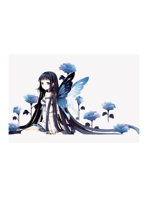 Rawpockets"Anime Butterfly Woman"Wall posters (PaperBoard,33cmX48cm) - 15732329 - Standard Image - 1