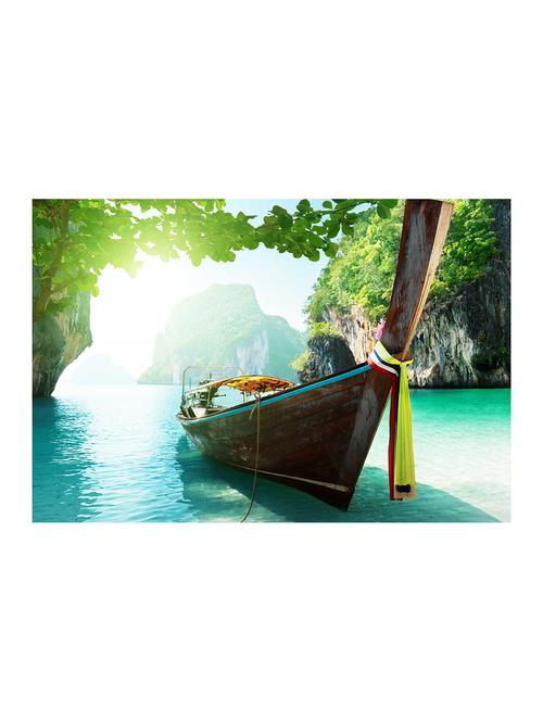 Rawpockets"Blue water n Boat"Wall posters (PaperBoard,33cmX48cm) - 15732360 - Standard Image - 1