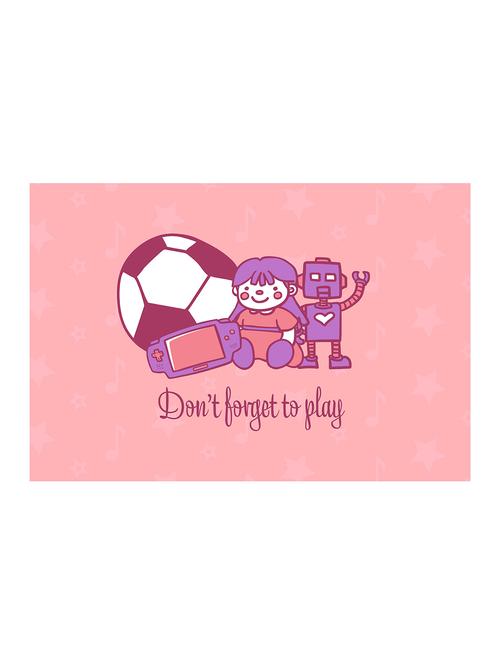 Rawpockets"Dont Forget to Play"Wall posters (PaperBoard,33cmX48cm) - 15732396 - Standard Image - 1