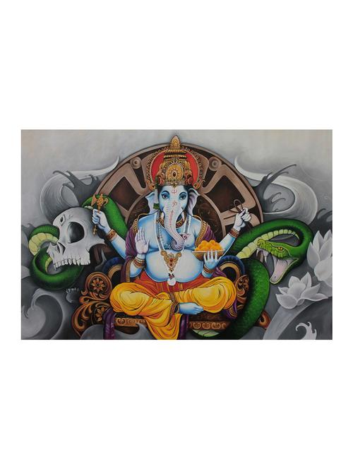Rawpockets"Ganapathi Wallpaper"Wall posters (PaperBoard,33cmX48cm) - 15732421 - Standard Image - 1