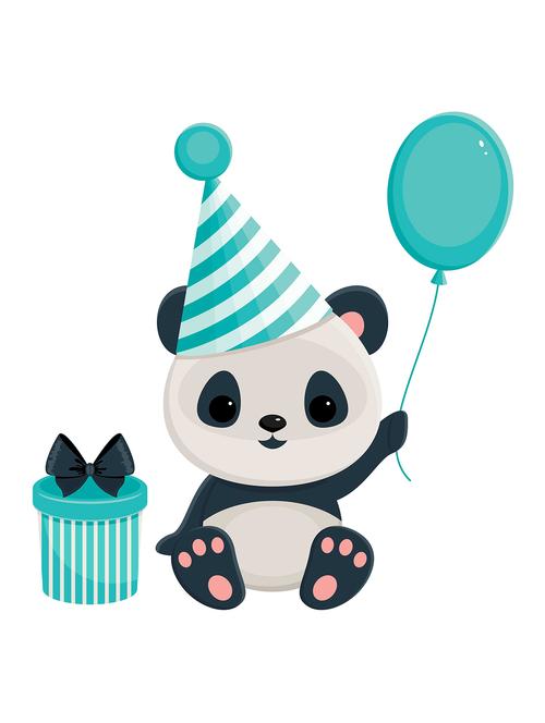 Rawpockets"Happy Birthday-Panda"Wall posters (PaperBoard,33cmX48cm) - 15732435 - Standard Image - 1
