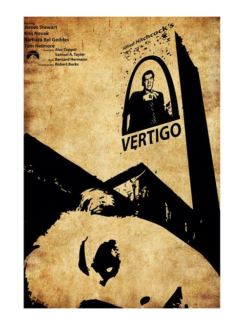 Rawpockets"Vertigo - Alfred Hitchcock"Wall posters (PaperBoard,33cmX48cm) - 15732494 - Standard Image - 1