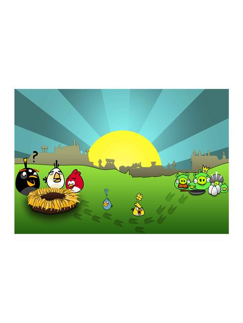 Rawpockets"Angry Bird Wallpaper"Wall posters (PaperBoard,33cmX48cm) - 15732505 - Standard Image - 1