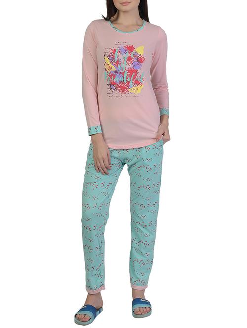printed nightwear pajama set - 15733002 - Standard Image - 1