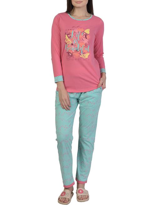 printed nightwear pajama set - 15733003 - Standard Image - 1