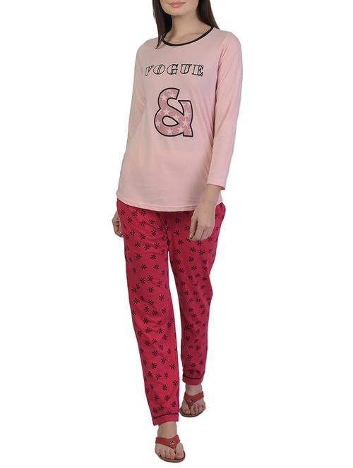 printed nightwear pajama set - 15733006 - Standard Image - 1