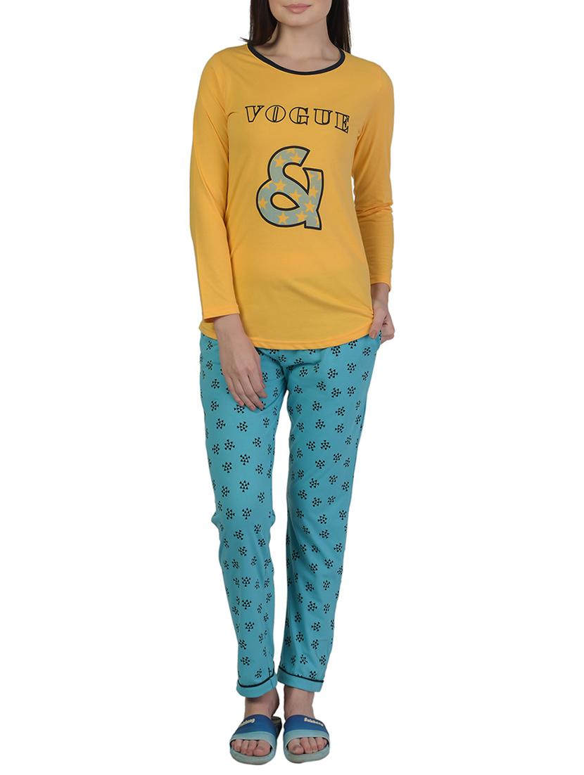 printed nightwear pajama set - 15733007 - Zoom Image - 1