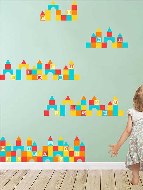 Rawpockets Wall Decals ' Albhapets ' Wall stickers (PVC Vinyl) Multicolour - 15733192 - Standard Image - 1