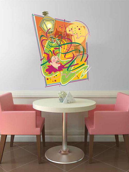 Rawpockets Wall Decals ' Joker Wall Sticker ' Wall stickers (PVC Vinyl) Multicolour - 15733217 - Standard Image - 1