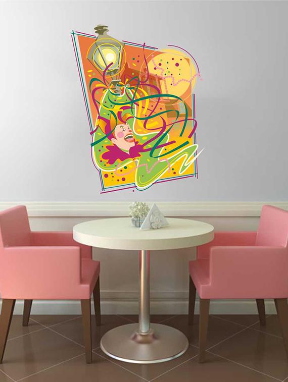 Rawpockets Wall Decals ' Joker Wall Sticker ' Wall stickers (PVC Vinyl) Multicolour - 15733217 - Zoom Image - 1