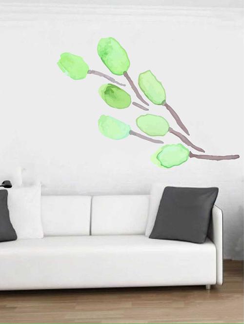Rawpockets Wall Decals ' Green Tulip Flower Wall Sticker ' Wall stickers (PVC Vinyl) Multicolour - 15733244 - Standard Image - 1