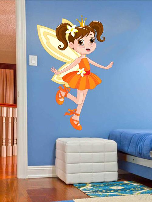 Rawpockets Wall Decals ' Kids Angel Wall Sticker ' Wall stickers (PVC Vinyl) Multicolour - 15733256 - Standard Image - 1