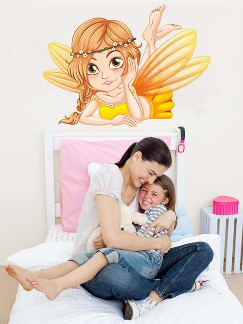 Rawpockets Wall Decals ' Angel Wall Sticker ' Wall stickers (PVC Vinyl) Multicolour - 15733267 - Standard Image - 1