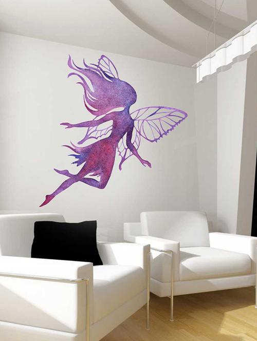 Rawpockets Wall Decals ' Angel in the Air Wall Sticker ' Wall stickers (PVC Vinyl) Multicolour - 15733272 - Standard Image - 1