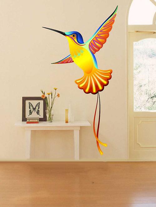 Rawpockets Wall Decals ' Decorative Bird Wall Sticker ' Wall stickers (PVC Vinyl) Multicolour - 15733312 - Standard Image - 1