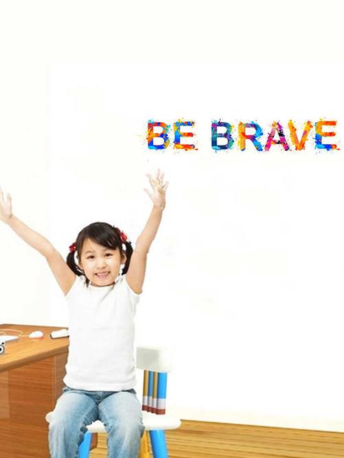 Rawpockets Wall Decals ' Be Brave Wall Sticker ' Wall stickers (PVC Vinyl) Multicolour - 15733344 - Standard Image - 1