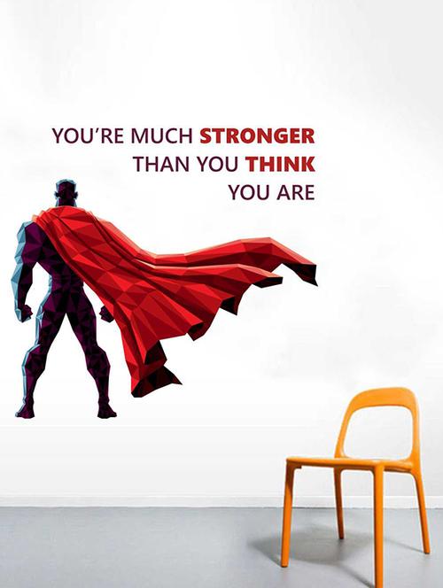 Rawpockets Wall Decals ' Be Stronger Quote Wall Sticker ' Wall stickers (PVC Vinyl) Multicolour - 15733361 - Standard Image - 1