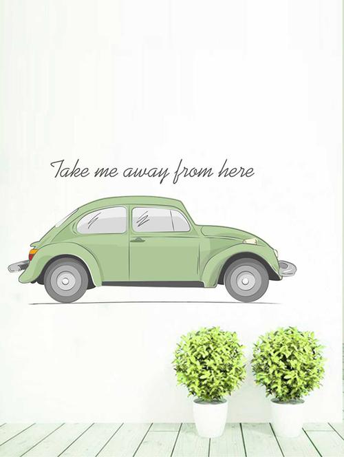 rawpockets wall decals ' car quote wall sticker ' wall stickers (pvc vinyl) multicolour - 15733371 - Very Small Image - 1